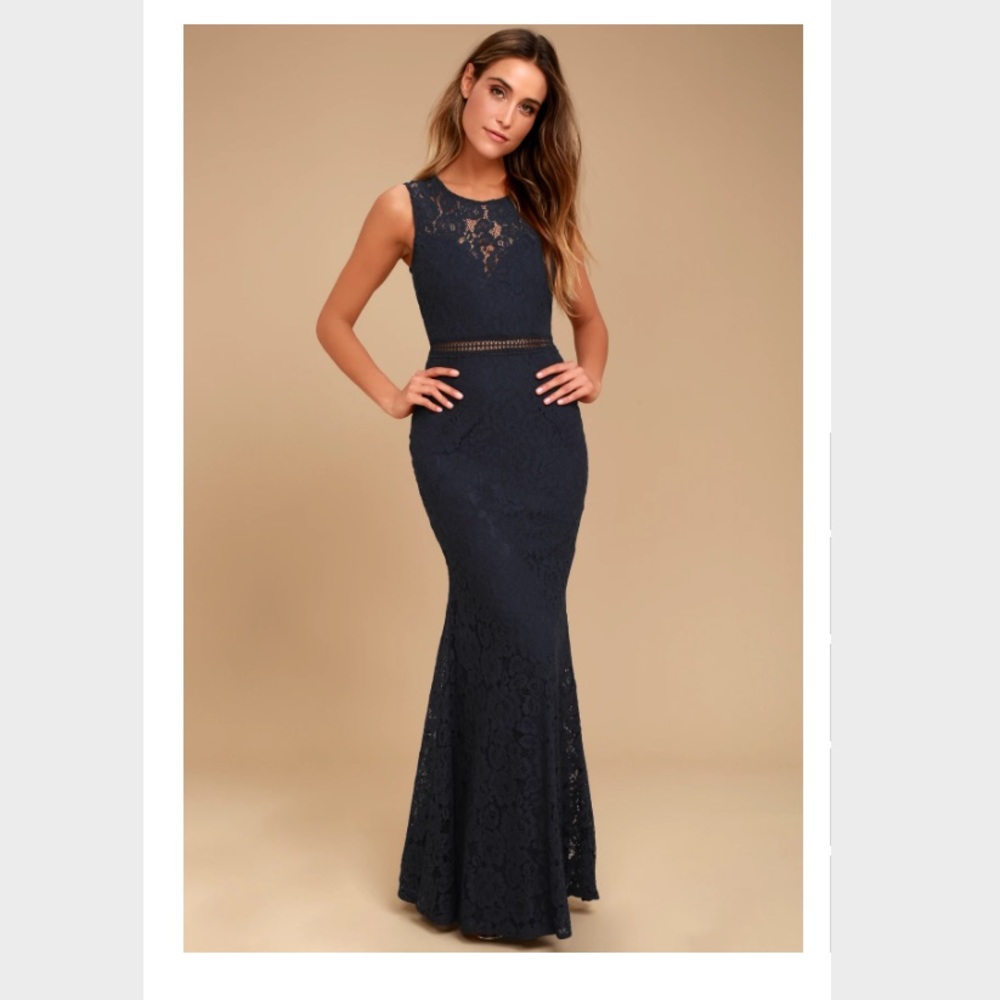 lulu’s Navy maxi dress